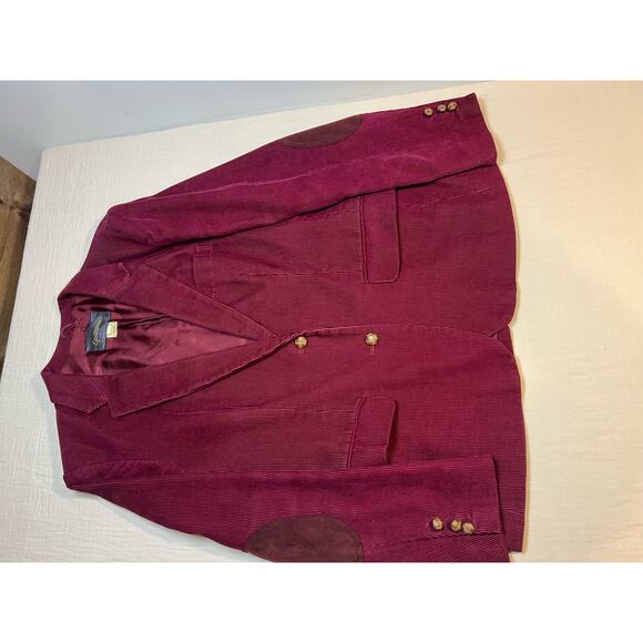 Vintage Womans Epitome‎ Corduroy Blazer Jacket Burgundy  100% Cotton - Picture 4 of 10